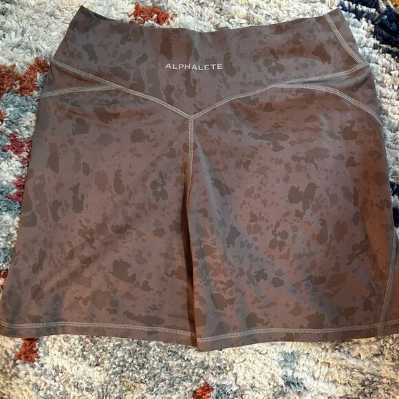 Alphalete SURFACE POWER SHORT 5" Pebble Print Mocha - XL - Picture 4 of 5